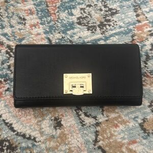 Michael Kors black leather wallet